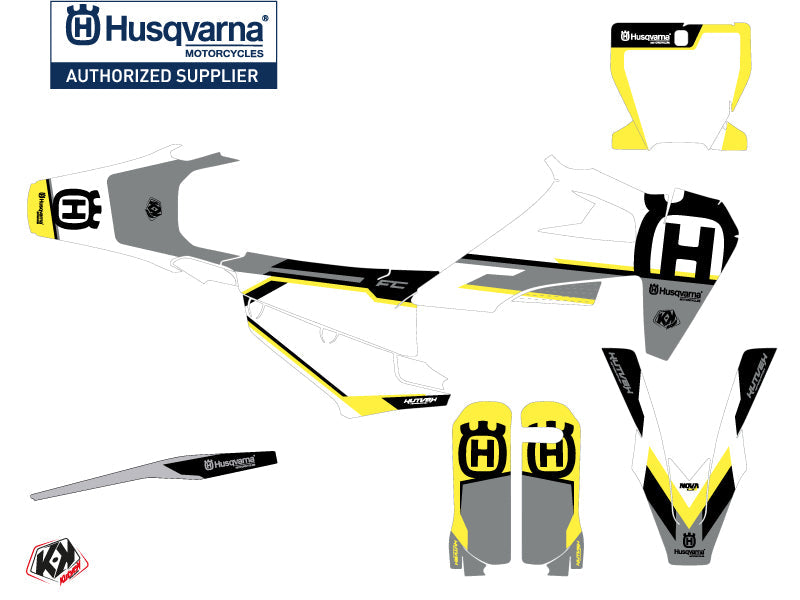 Husqvarna FC 450 Dirt Bike Nova Graphic Kit Black