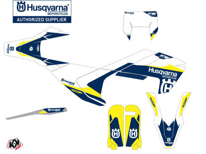 Husqvarna 250 FE Dirt Bike Orbit Graphic Kit White