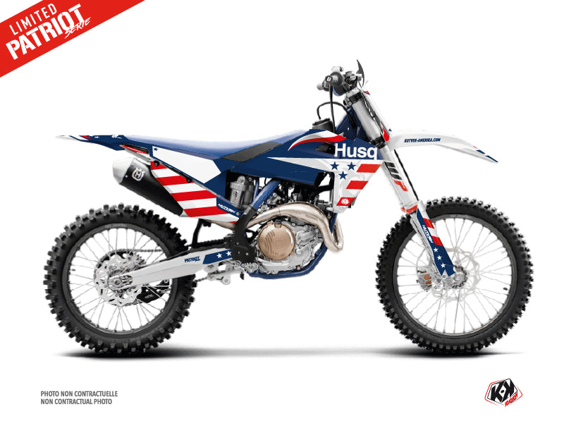 Husqvarna FC 350 Dirt Bike Patriot Graphic Kit Blue