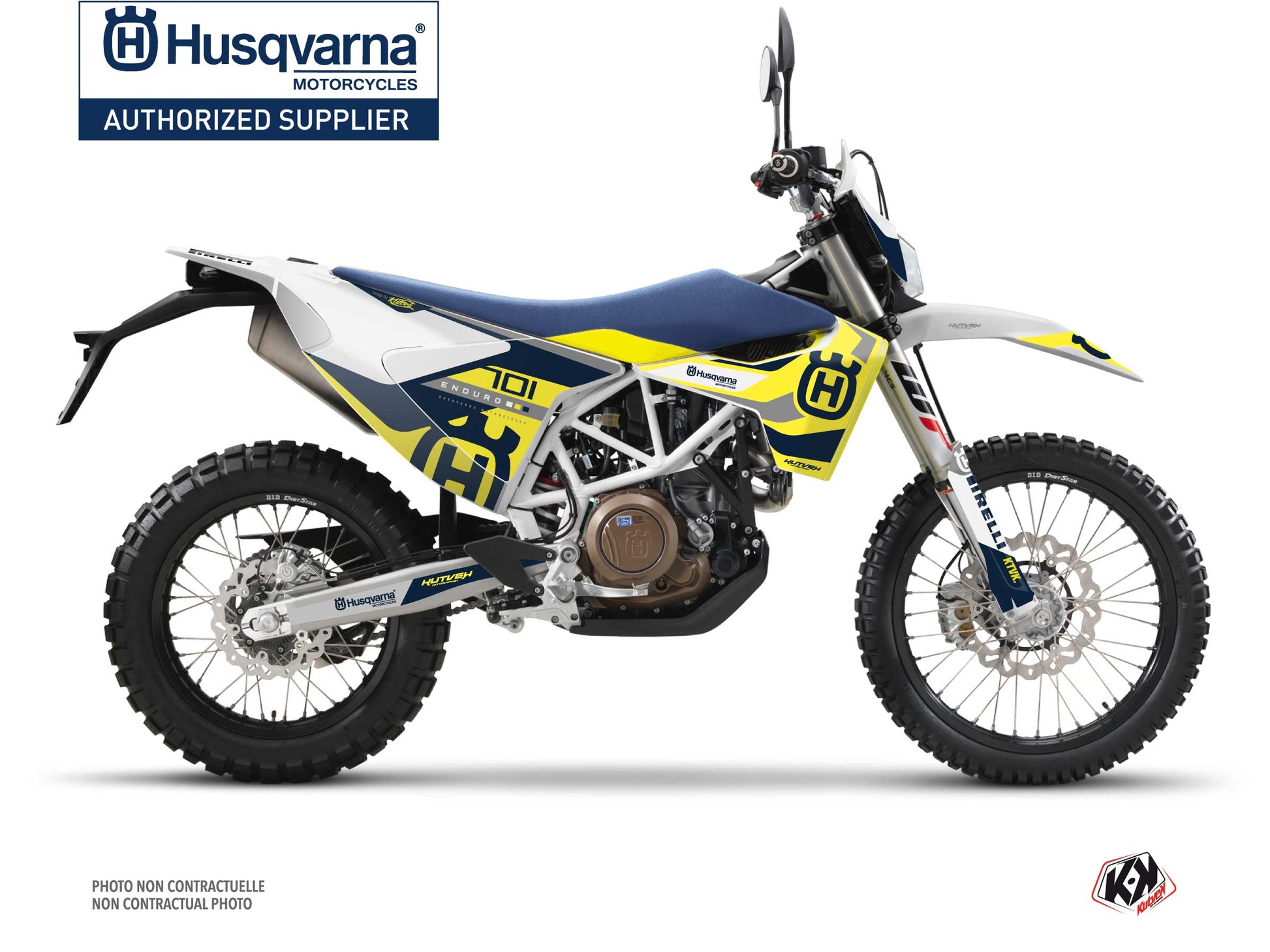 Husqvarna 701 Enduro Dirt Bike Reef Graphic Kit Blue