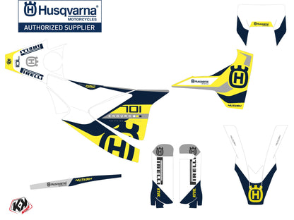 Husqvarna 701 Enduro Dirt Bike Reef Graphic Kit Blue