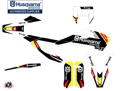 Husqvarna 450 FE Dirt Bike Rocky Graphic Kit Black