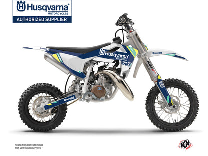 Husqvarna TC 50 Dirt Bike Rocky Graphic Kit Blue