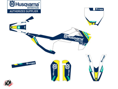 Husqvarna TC 50 Dirt Bike Rocky Graphic Kit Blue