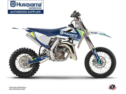 Husqvarna TC 65 Dirt Bike Rocky Graphic Kit Blue