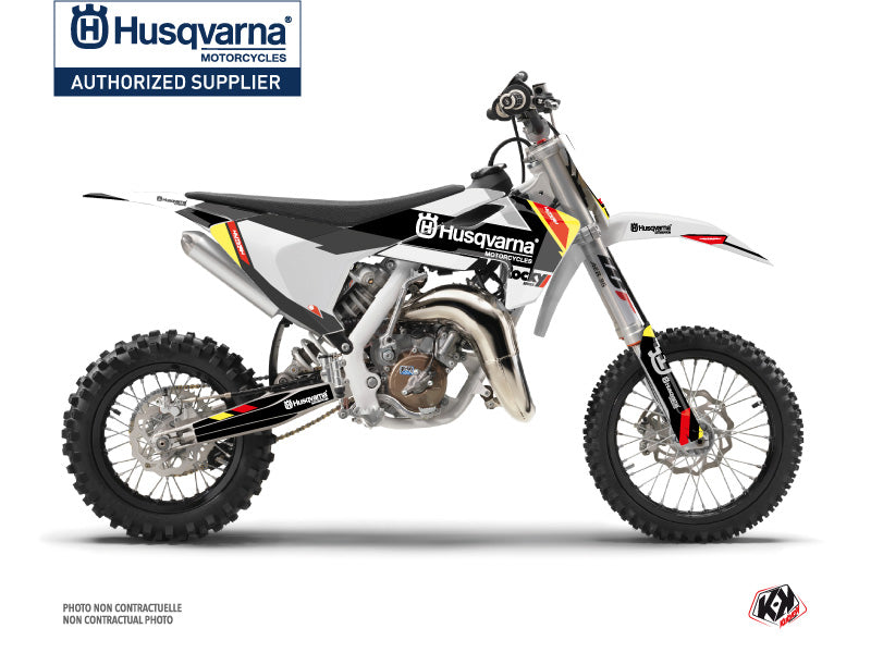 Husqvarna TC 65 Dirt Bike Rocky Graphic Kit Black