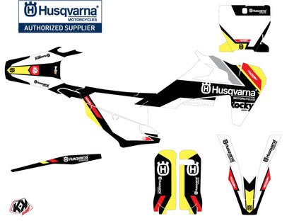 Husqvarna FC 450 Dirt Bike Rocky Graphic Kit Black