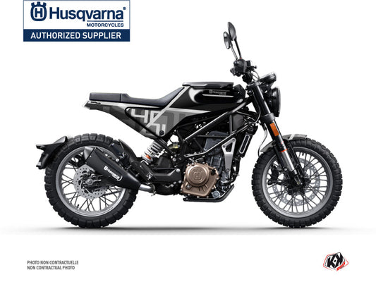 Husqvarna Svartpilen 401 Street Bike Sekment Graphic Kit Black Grey