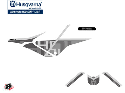 Husqvarna Svartpilen 401 Street Bike Sekment Graphic Kit Black Grey