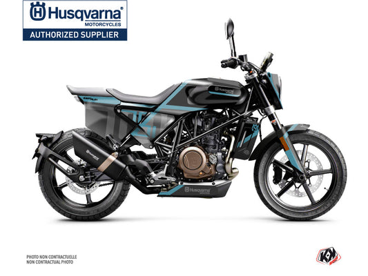 Husqvarna Svartpilen 701 Street Bike Sekment Graphic Kit Black Blue