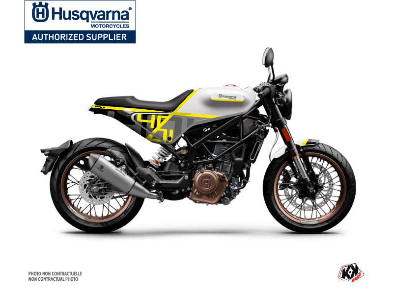 Husqvarna Vitpilen 401 Street Bike Sekment Graphic Kit White Black