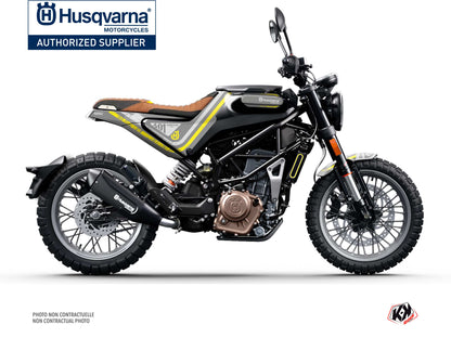 Husqvarna Svartpilen 401 Street Bike Skramb Graphic Kit Yellow