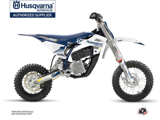 Husqvarna EE-5 Dirt Bike Split Graphic Kit White Blue