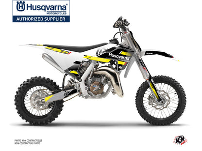 Husqvarna TC 65 Dirt Bike Split Graphic Kit Black Yellow