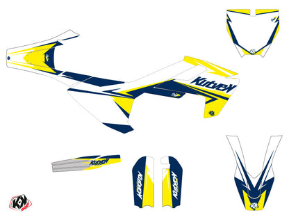 Husqvarna TC 65 Dirt Bike Stage Graphic Kit White Yellow