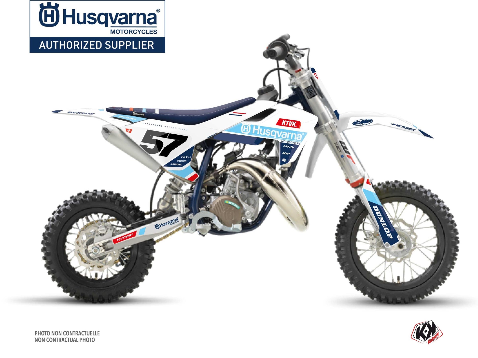 Husqvarna EE-5 Dirt Bike Start Graphic Kit Blue