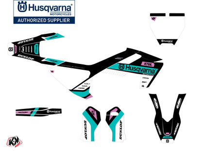 Husqvarna TC 65 Dirt Bike Start Graphic Kit Turquoise