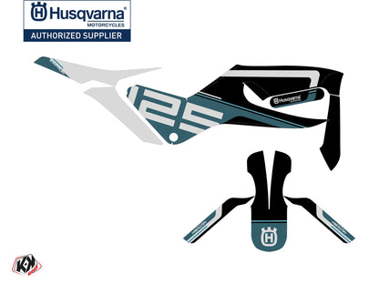 Husqvarna Svartpilen 125 Street Bike Straight Graphic Kit Blue White