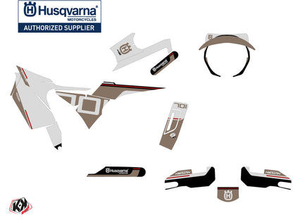 Husqvarna Svartpilen 701 Street Bike Straight Graphic Kit Brown White