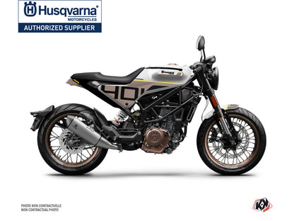 Husqvarna Vitpilen 401 Street Bike Straight Graphic Kit Black Brown