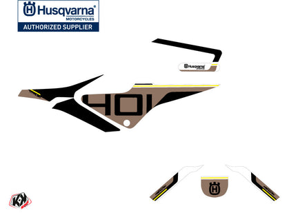 Husqvarna Vitpilen 401 Street Bike Straight Graphic Kit Black Brown