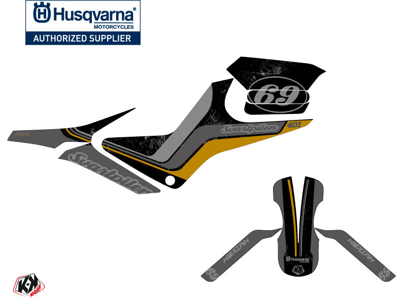 Husqvarna Svartpilen 401 Street Bike Track Graphic Kit Black